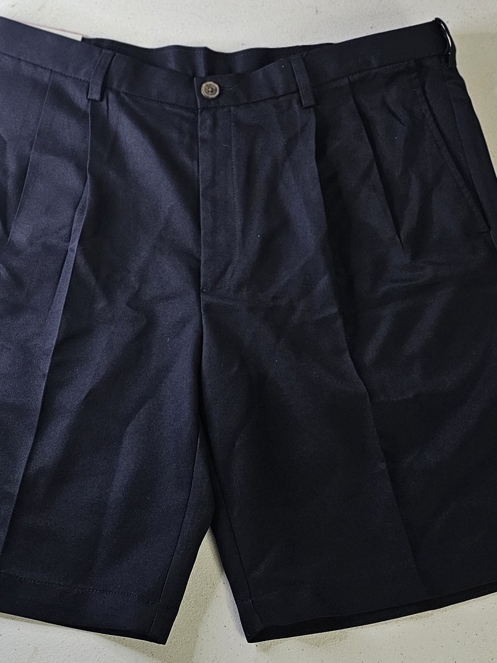 HAGGAR Cool 18 Pro Golf Shorts 4 Way Stretch Expand Waist sz38 Quick Dry nv blue